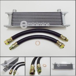 Oil Cooler 10 Row Kit INCLUDING RUBBER Hoses