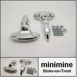 Boot Lid Hinge Set CHROME Inc. Fixings