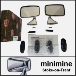 Door Mirror TEX Stainless Steel 1970-1980 PAIR