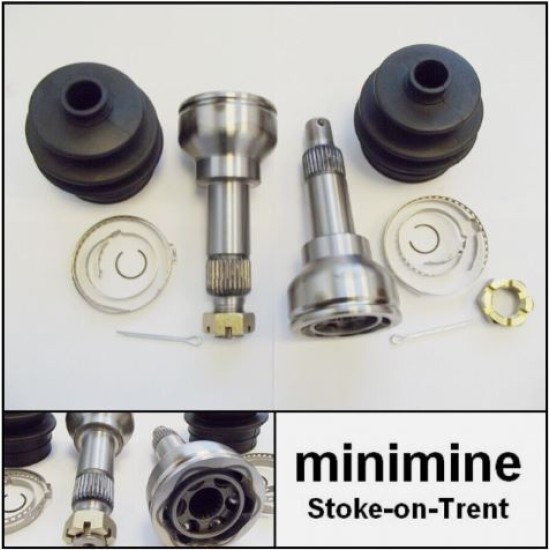 CV Joint Outer DISC PAIR INC. Gaiter, Nut & Circlip