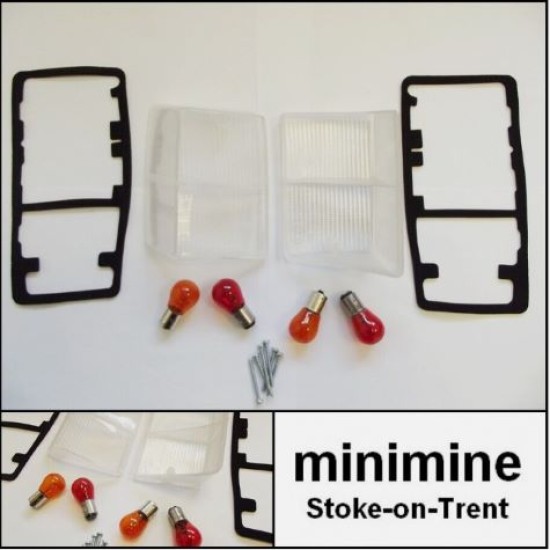 MK4 Rear Light Lamp Clear Lens & Bulb Conversion FULL Kit o/s n/s