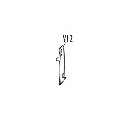 Boxing Plate, A Post, Lower, Assembly, LH - V12