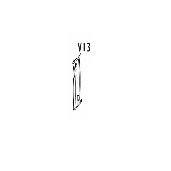 Boxing Plate, A Post, Lower, LH - V13