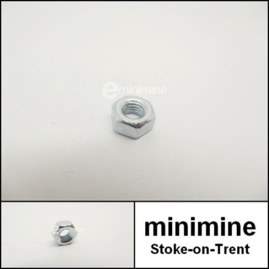 1/4 UNF Plain Nut Zinc Plated Steel x 1