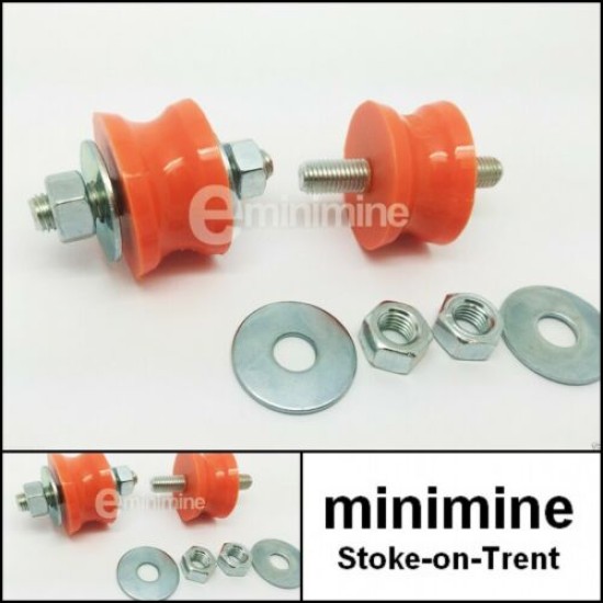 Polyflex Exhaust Bobbin ORANGE PAIR