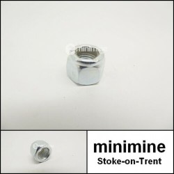 3/8 UNF Imperial Nyloc Nut Zinc Plated Steel x 1 nylon insert lock