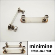 Stainless Front Subframe To Floor Mount Fixing Strap PAIR