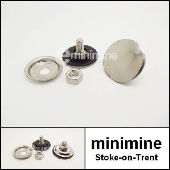 Scuttle Grommet x2 Stainless Steel