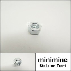  3/8 UNF Plain Nut Zinc Plated Steel 