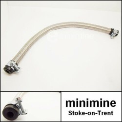 Stainless Steel Braided Fuel Pipe 10"