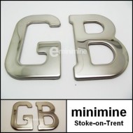 Metal GB Badge Self Adhesive