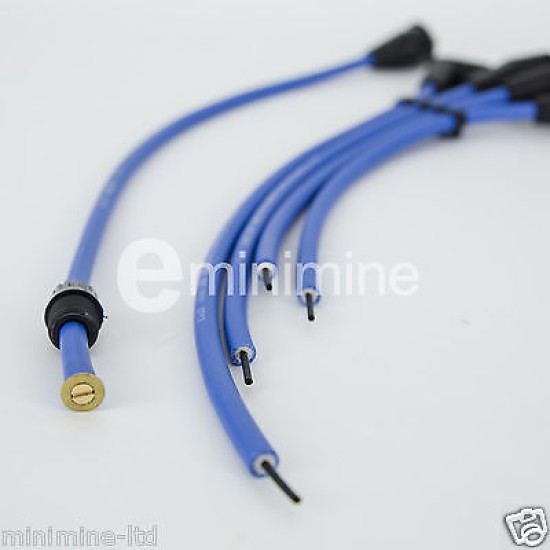 7mm Blue Silicone HT Plug Leads Set 25d4 Early