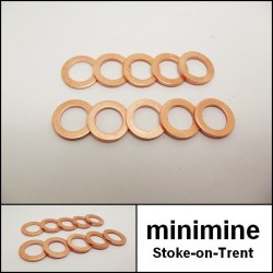 Brake & Clutch Flexi Hose Copper Sealing Washer Set of 10