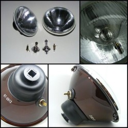  7" Halogen Headlamp Light Conversion Kit PAIR RHD INC. Bulbs
