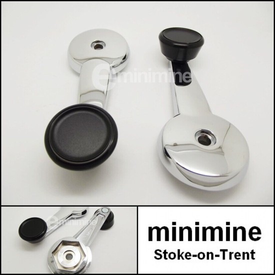 Chrome Window Winder Handle PAIR