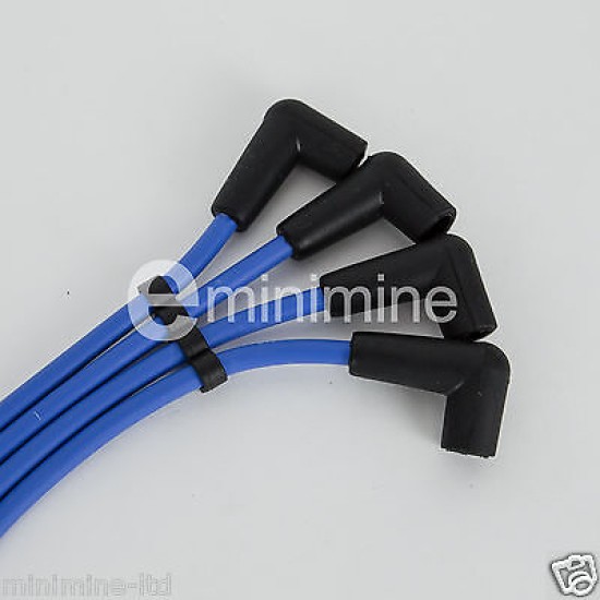 7mm Blue Silicone HT Plug Leads Set 25d4 Early