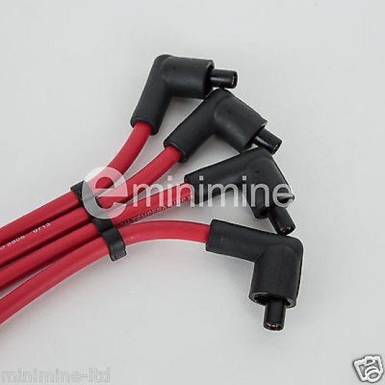 8mm Red Silicone HT Plug Leads MPI Set