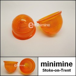 Front Indicator Unit Replacement Plastic Lens PAIR Amber 1959-1986