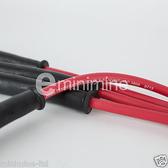 8mm Red Silicone HT Plug Leads MPI Set