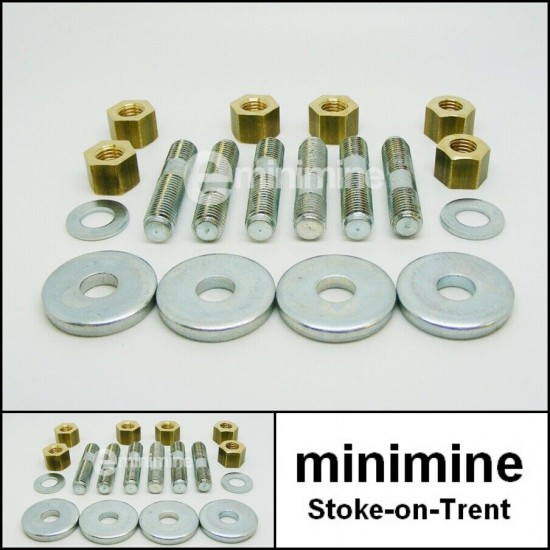 Manifold Fitting Kit Including Studs, Brass Nuts & Washers