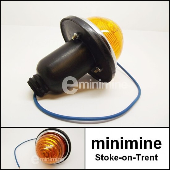 Front Indicator Complete Unit 1959-1986 Amber Plastic Lens