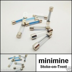 Mixed Glass Fuse Set of 10 (x2 10 ,15 ,20 ,25 & 35 amp)