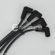 7mm Black Silicone HT Plug Leads Set