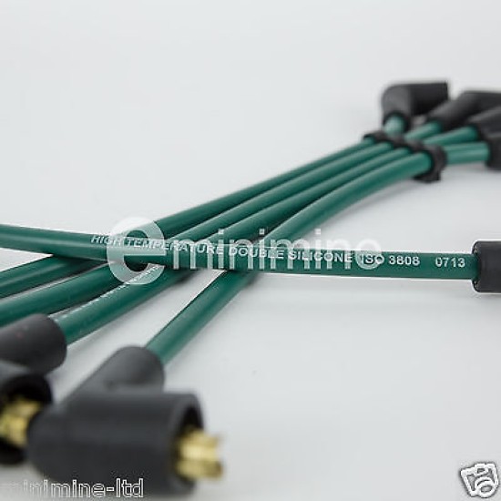 7mm Green Silicone HT Plug Leads Set